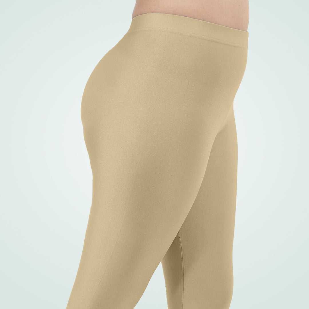 Elegant Shimmer Ankle-Length Leggings for Everyday Wear - New Skin