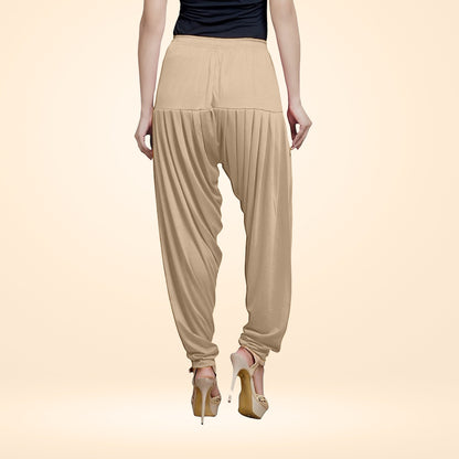 Premium Quality Viscose Rayon Patiala Pants with Traditional Flair - Skin